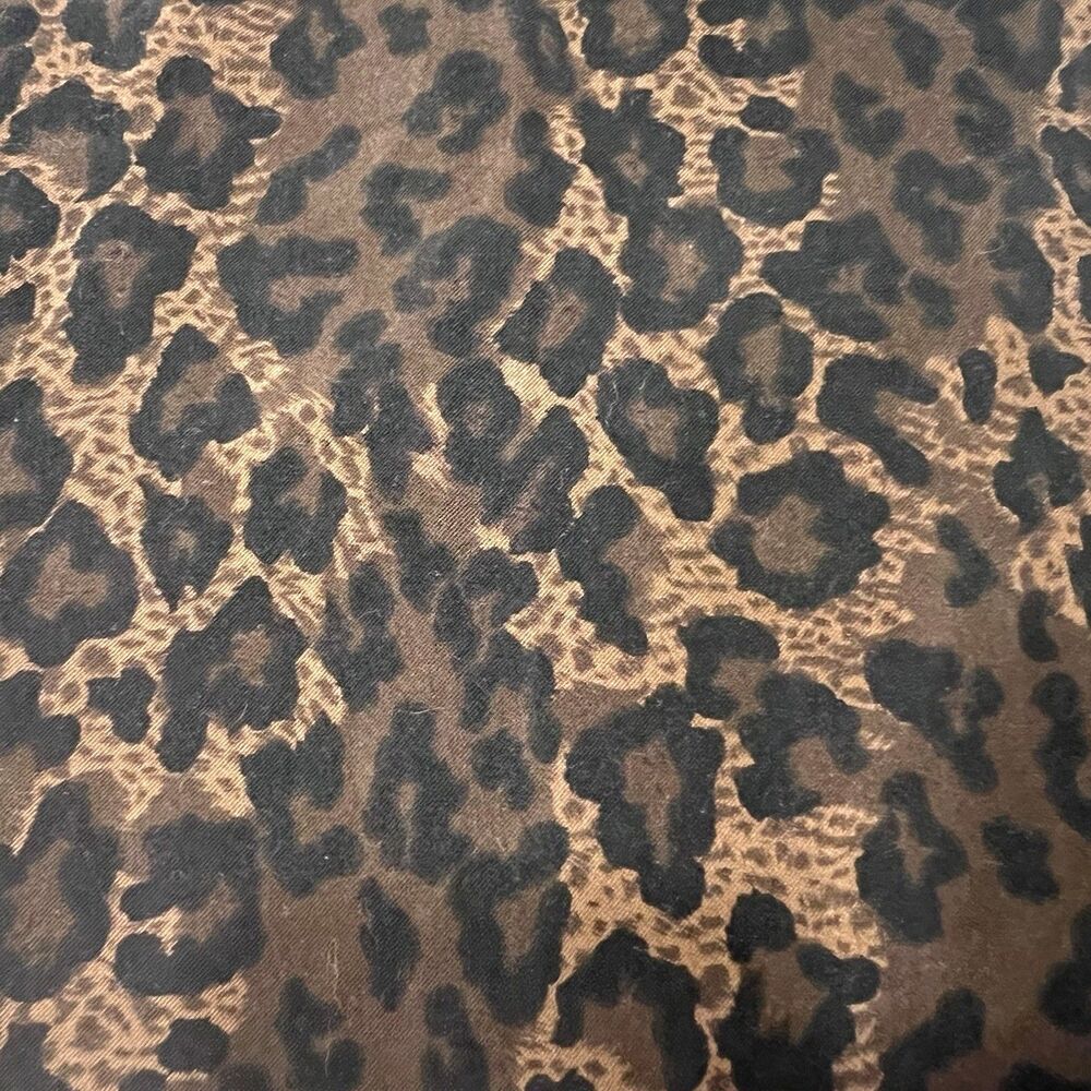Leopard Print Mini Skirt Size 9/10 Low Rise Y2K Festival Style Vintage Animal - Picture 7 of 12
